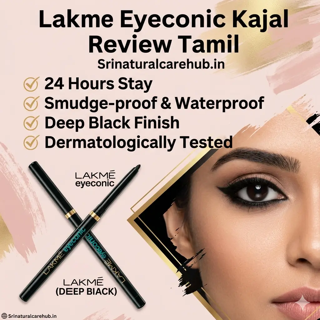 Lakme Eyeconic Kajal Review Tamil 24 Hours Stay SriNaturalCareHub