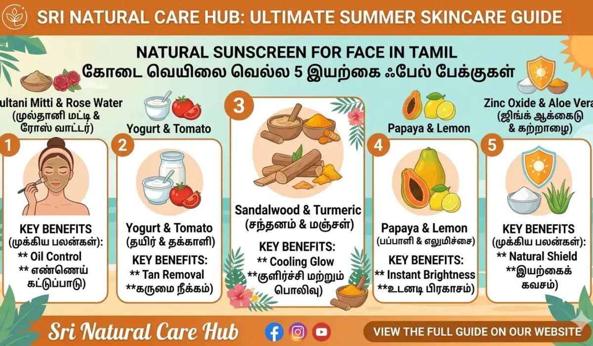 Natural Sunscreen for Face in Tamil: 5 Best Homemade Face Packs