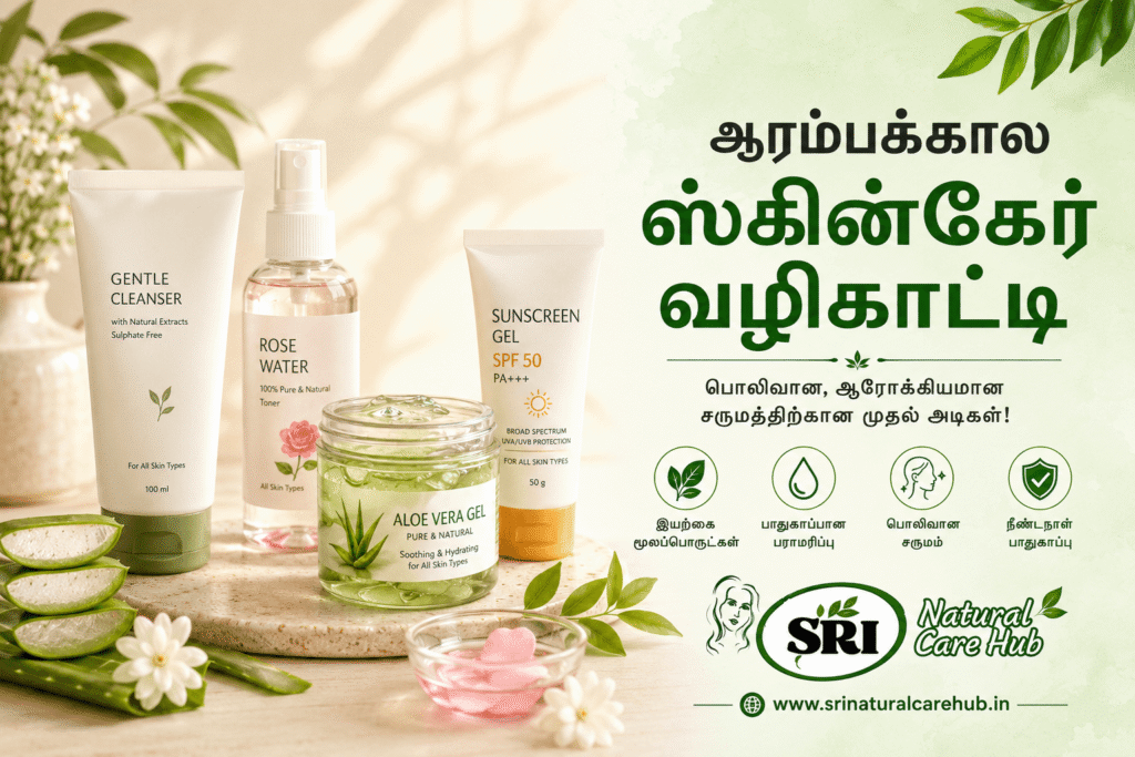How to start a skincare routine in Tamil beginners guide by Sri Natural Care Hub